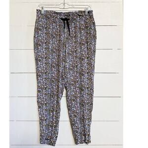 LOFT Petites Women's Floral Pockets pull-on casual pants - SP‎